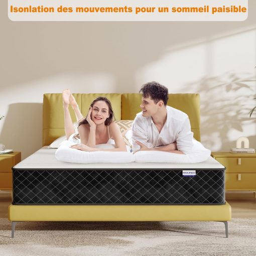 MOLPHIT Oeko-TEX Certified Mattress 90 x 190 cm, Thickness 25 cm, Independent Pocket Sprung Mattress, Adult and Children's Bed Mattress, Single Mattress, Perfect Support, Durable and Quiet - Image 15