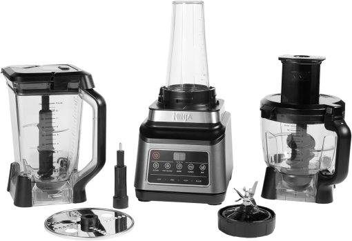 Ninja 3-in-1 Food Processor and Blender with 5 Programs: Mixer, Mixer Max, Chop, Mix, Puree, Bowl 1.8L, Jug 2.1L, Cup 700ml, 1200W, Dishwasher Safe, Auto-iQ, Black BN800EU - Image 10