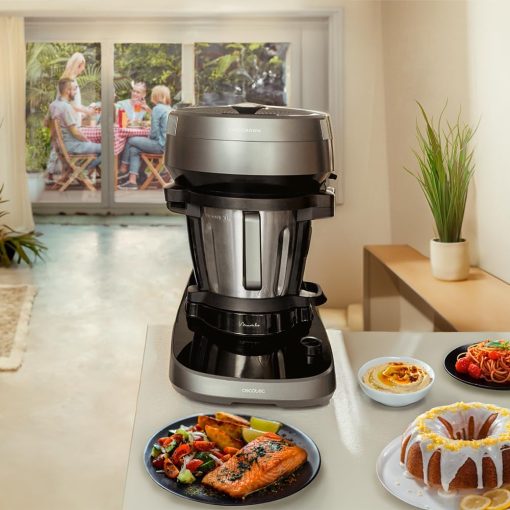 Cecotec Robot de Cuisine Mambo Black. 23 Fonctions, 10 Niveaux de Température, 1700W, 2,5 kg de Pate, Cruche de 3,3L, 10 Vitesses, Minuterie, Température Réglable de 37 °C à 120 °C - Image 56