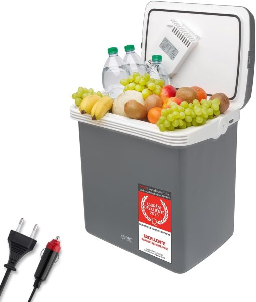 TZS First Austria 32L Portable Electric Cool Box Mini Fridge 12V 230V Car Camping Cooler Box Thermoelectric Cooler Box - Image 4