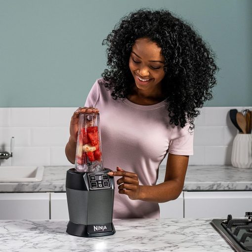 Ninja Robot de cuisine avec 4 programmes automatiques ; hacher, réduire en purée, trancher, mélanger, et 3 vitesses manuelles, bol de 2,1L, 850W, lave-vaisselle, noir BN650EU - Image 26