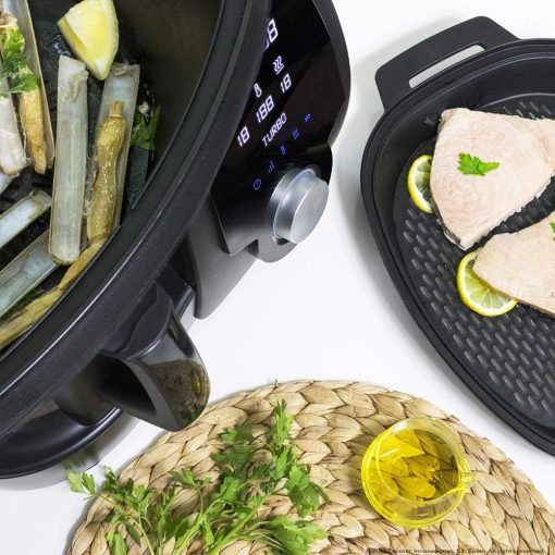 Cecotec Robot de Cuisine Mambo Black. 23 Fonctions, 10 Niveaux de Température, 1700W, 2,5 kg de Pate, Cruche de 3,3L, 10 Vitesses, Minuterie, Température Réglable de 37 °C à 120 °C - Image 75