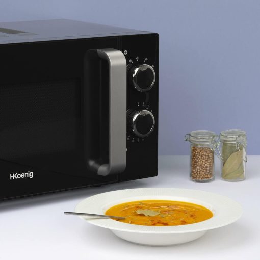 H.Koenig Micro-Ondes Four Grill 2 en 1 VIO9, 25L, Plateau tournant 27cm, 10 modes de cuisson jusqu’à 1000W, Décongélation, Cuisson combinée, écran LCD [Classe énergétique A+] - Image 15