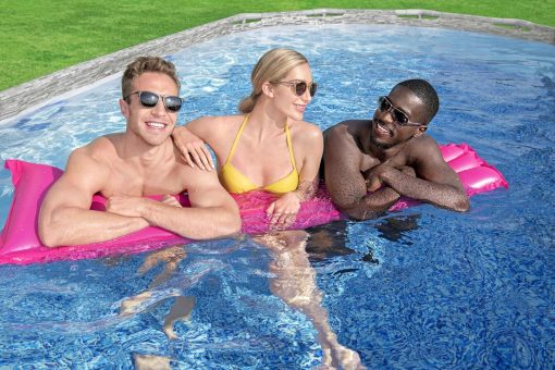 Bestway 56946 Piscine Power Steel? Swim Vista ovale 488 x 305 x 107 cm motif rotin avec hublots, filtration à sable, échelle, bache et diffuseur Chemconnect? - Image 30
