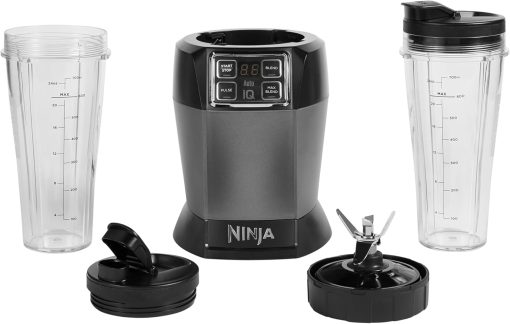 Ninja Robot de cuisine avec 4 programmes automatiques ; hacher, réduire en purée, trancher, mélanger, et 3 vitesses manuelles, bol de 2,1L, 850W, lave-vaisselle, noir BN650EU - Image 22