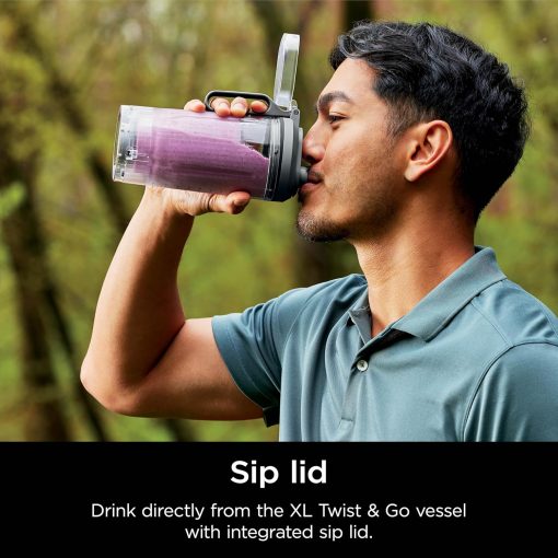 Ninja Blast Max, Portable Blender + Twist & Go, Personal Smoothie, Blend, Ice Crush, 3 Programs, Cordless, 22 oz removable Vessel, Dishwasher Safe, Leakproof, Navy, BC251NV - Image 21