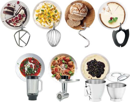 Kenwood Titanium Chef Baker KVC65.001WH, Pastry Robot with Integrated Scales, Including 3-Piece Pastry Set, Spatula & Splash Protection, 1200 W, White - Image 31