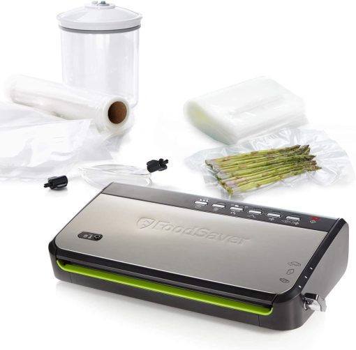 FoodSaver FFS005X Vacuum Sealer with Storage Compartment for Roll and Cutter, Pulse Function for Fragile Food, Includes Matching Accessories and Vacuum Bags - Image 11