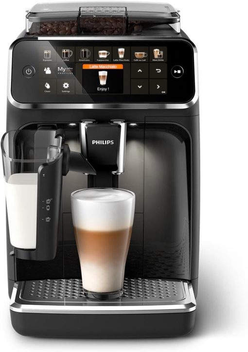 Philips Série 5400 Machine Expresso - Café à Grain - LatteGo Mousseur à Lait, 12 Spécialités de Café, Affichage Intuitif, 4 Profils Utilisateur, Noir (EP5441/50) - Image 5
