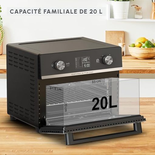 Moulinex Oven, 33 L, Rotating heat, Advanced convection, 6 cooking modes, Thermostat adjustable up to 240°C, Timer 120 min, Reversible grill, Silicone oven mitts, Optimo Black OX464811 - Image 42