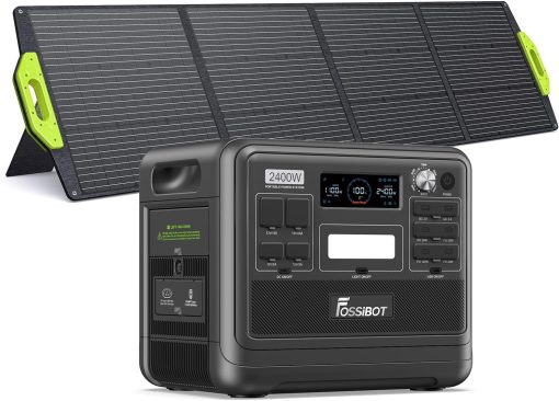 FOSSiBOT F2400 Station électrique portable CA 2400W (4800W Pic), Station Silencieux Solaire 2048Wh LiFePO4, Groupe Générateur électrique Onduleur Alimentation de Secours à Domicile Camping - Image 3