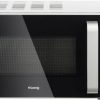 H.Koenig Micro-Ondes Four Grill 2 en 1 VIO9, 25L, Plateau tournant 27cm, 10 modes de cuisson jusqu’à 1000W, Décongélation, Cuisson combinée, écran LCD [Classe énergétique A+]