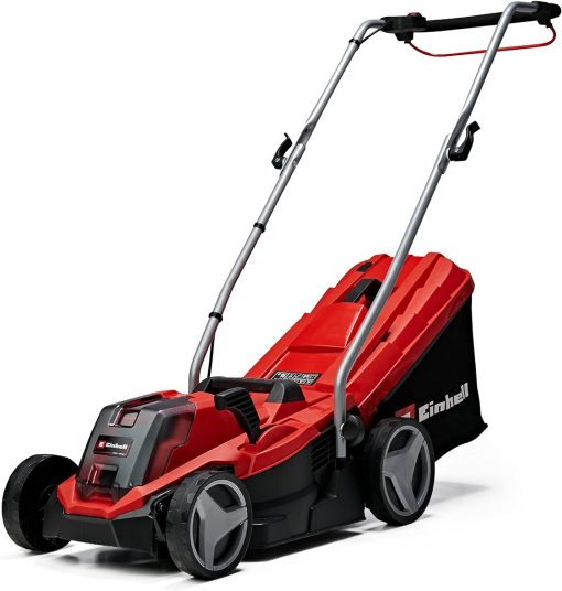 Einhell Tondeuse à gazon sans fil GE-CM 18/33 Li Kit Power X-Change (18V, Largeur de Coupe 33cm, Surface conseillée 200 m2) Livré avec Batterie 4,0 Ah et Chargeur - Image 2