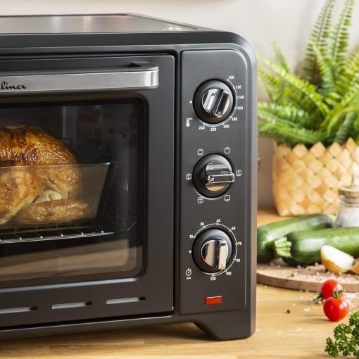 Moulinex Optimo 33L Four Electrique Chaleur tournante Noir 6 Modes de Cuisson pain pizza tartes gateaux patisseries Grille et Leche frites inclus OX464810 - Image 5