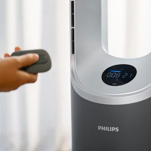 Philips Air Performer 3-en-1 : Purificateur, Chauffage & Ventilateur Rafra?chisseur – Nettoie 70m2, élimine 99,97% des Allergènes et Polluants. Filtre HEPA, Capteurs Intelligents, App (AMF870/15) - Image 15
