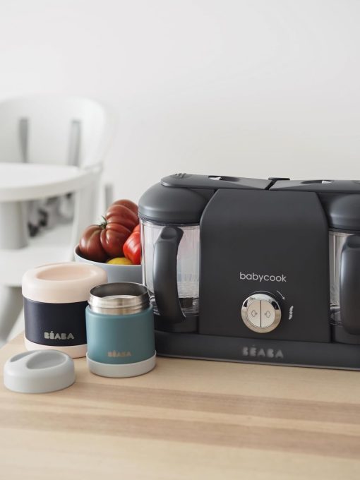 BéABA, Babycook Duo 4-in-1 Baby Food Processor Mixer, Fast Steaming 15 Minutes, Food Diversification, Small Baby Home Pots, XXL Capacity 2200 ml, Black - Image 34