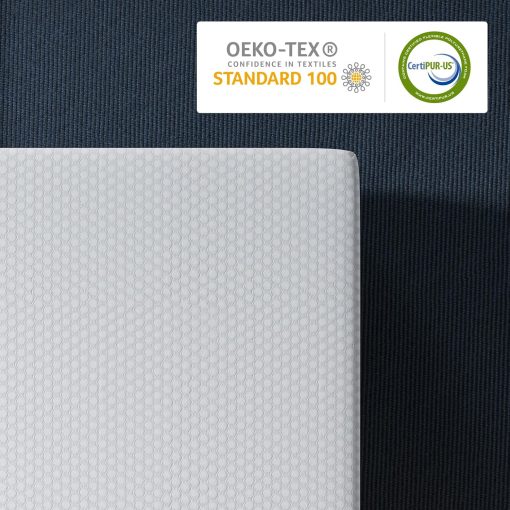 BedStory Mattress Topper 160 x 200 cm, Thickness 10 cm, Memory Foam Mattress Topper 160 x 200 cm Gel Infused Ergonomic Mattress Topper, High Density Ventilation, Hypoallergenic Washable Cover - Image 2