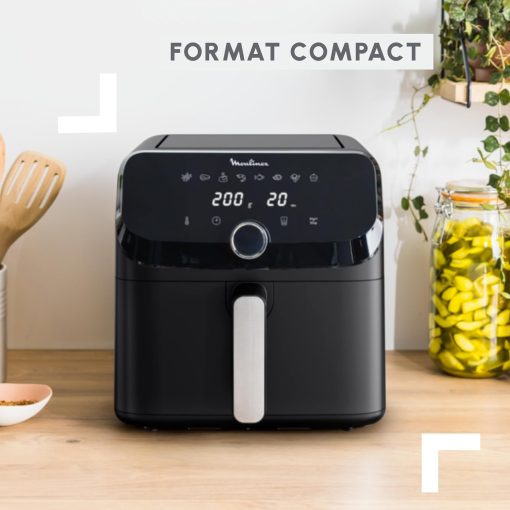 Moulinex Easy Fry air fryer, multicuiseur et four, 15 L, 9 programmes, friteuse sans huile, 3 niveaux de cuisson, compact, extra crisp, noir, AL556DF0 - Image 13