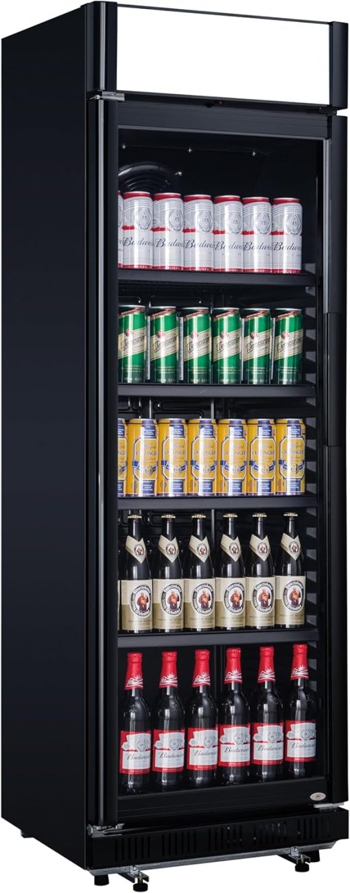 METRO Professional Réfrigérateur à Boissons GSC2360B, Acier/Verre, 62 x 63.6 x 175.3 cm, 347 L, avec Serrure, Noir - Image 6