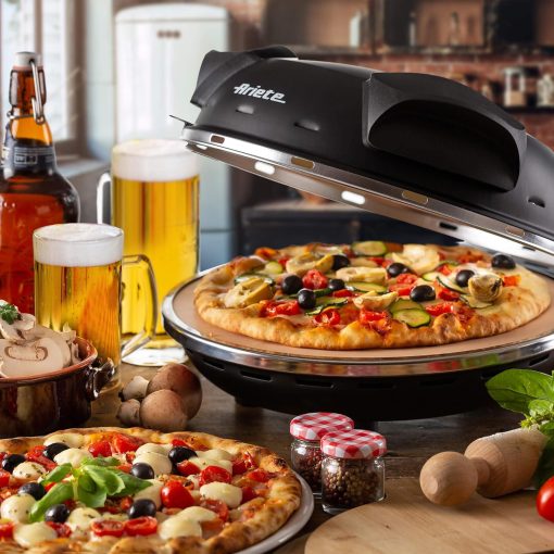 Ariete Pizza Oven 918, Pizza 4 Minutes, 5 Cooking Levels, Refractory Plate for Heating, Wooden Blades Included, Maximum Temperature 400°C, 1200W, White - Image 42