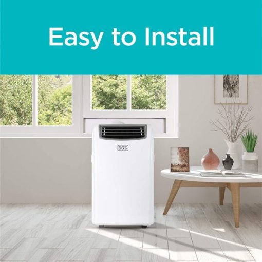 BLACK DECKER 14 000 BTU Climatiseur portable avec chaleur et télécommande, blanc - Image 4