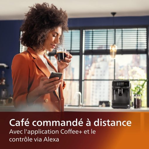 Philips Series 2200 Espresso Machine - Coffee Bean - LatteGo Milk Frother, 3 Coffee Specialties, Intuitive Touch Screen, Glossy Black (EP2231/40) - Image 10