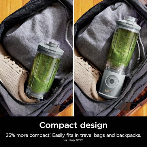 Ninja Blast Max, Portable Blender + Twist & Go, Personal Smoothie, Blend, Ice Crush, 3 Programs, Cordless, 22 oz removable Vessel, Dishwasher Safe, Leakproof, Navy, BC251NV - Image 11