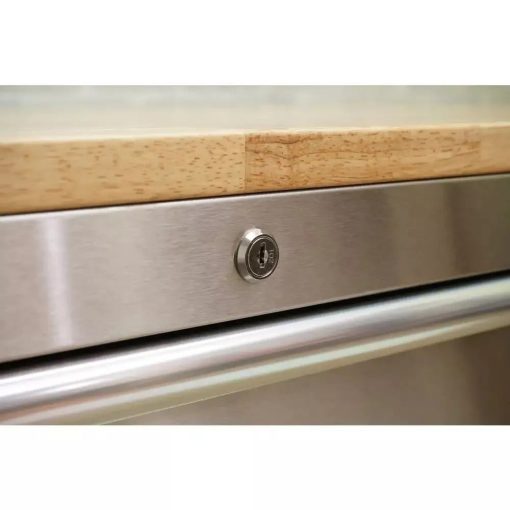 72 po. 18-Tiroir 24 po. D Mobile Workbench avec acier inoxydable en bois massif - Image 3