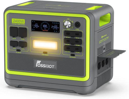 FOSSiBOT F2400 Station électrique portable CA 2400W (4800W Pic), Station Silencieux Solaire 2048Wh LiFePO4, Groupe Générateur électrique Onduleur Alimentation de Secours à Domicile Camping - Image 5