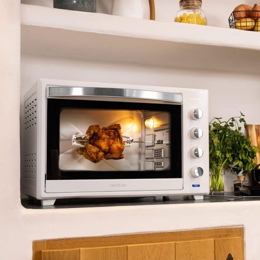 Cecotec Bake&Toast 4600 White Gyro Table Convection Oven 46 Liter, 2000 W, Interior Light, 12 Functions, Temperature up to 230o, Double Glazed Door, Includes Spit - Image 21