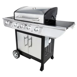Barbecue au gaz BRISBANE - 4 br?leurs 14kW + réchaud Somagic