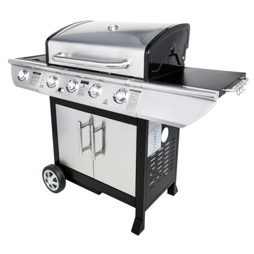 Barbecue au gaz BRISBANE - 4 br?leurs 14kW + réchaud Somagic