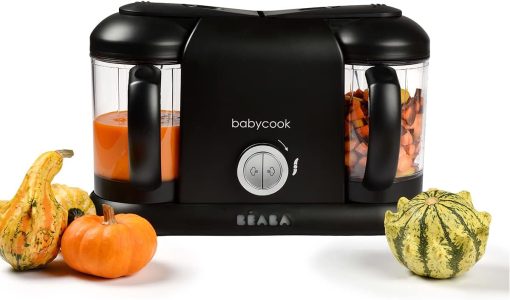 BéABA, Babycook Duo 4-in-1 Baby Food Processor Mixer, Fast Steaming 15 Minutes, Food Diversification, Small Baby Home Pots, XXL Capacity 2200 ml, Black - Image 5