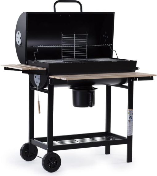 Barbecue charbon de bois "King" - 95 x 63 x 105 cm - Noir - Image 4