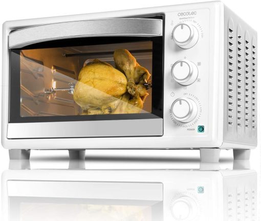 Cecotec Bake&Toast 4600 White Gyro Table Convection Oven 46 Liter, 2000 W, Interior Light, 12 Functions, Temperature up to 230o, Double Glazed Door, Includes Spit - Image 12