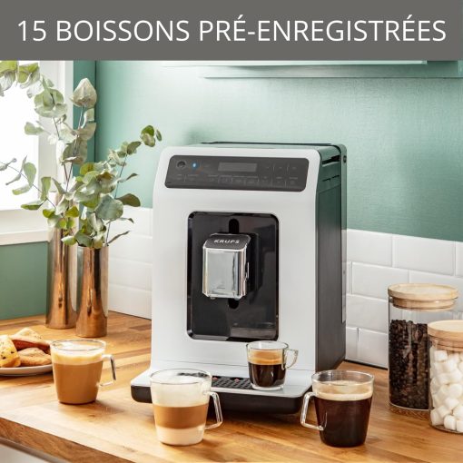 KRUPS Evidence Eco-Design Automatic Cappuccino and Espresso Machine, Exceptional Taste, Quattro Force, Milk-Based Drinks with One-Touch System, 8 Preset Drinks, EA897A - Image 12