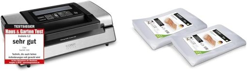 Caso FastVac 500, Professional Commercial Vacuum Sealer, Stainless Steel, Double Piston Pump, 15 Litres/Minute, Includes 2 Free Foil Rolls - Image 23