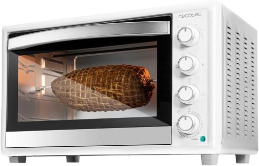 Cecotec Bake&Toast 4600 White Gyro Table Convection Oven 46 Liter, 2000 W, Interior Light, 12 Functions, Temperature up to 230o, Double Glazed Door, Includes Spit - Image 3
