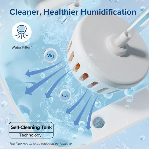 LEVOIT OasisMist 1000S (10L) Smart Humidifier for Home Large Room Bedroom, Last 100 Hours Suitable for Indoor Plant, Cover up to 600ft2, Easy Top Fill, Remoter & Voice Control, Auto Mode, Quiet, White - Image 10