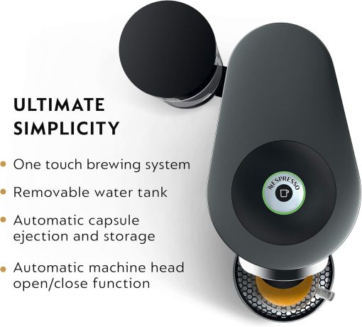 Nespresso Vertuo Plus Coffee and Espresso Maker by De'Longhi, Titan - Image 4