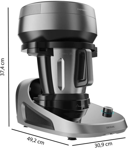 Cecotec Robot de Cuisine Mambo Black. 23 Fonctions, 10 Niveaux de Température, 1700W, 2,5 kg de Pate, Cruche de 3,3L, 10 Vitesses, Minuterie, Température Réglable de 37 °C à 120 °C - Image 54