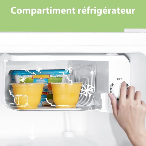 COMFEE’ RCD50WH2(E) | Mini Réfrigérateur 43L avec Freezer - Image 4
