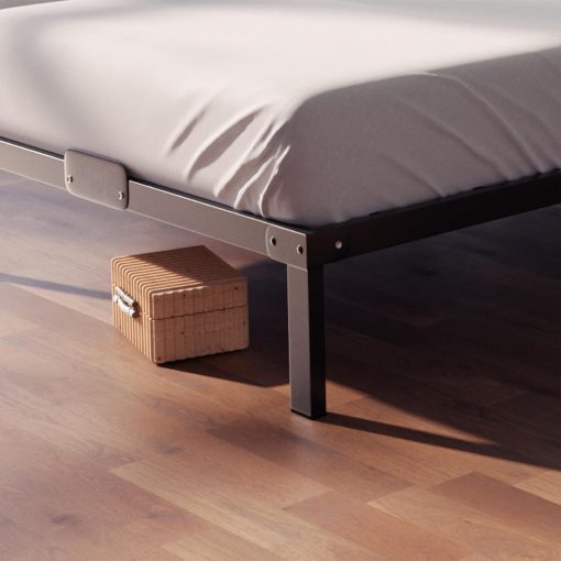 Dreamzie Cadre de Lit 160x200 avec Sommier - Sommier 160x200 avec Pieds - Hauteur de 35 cm - Structure Solide, Assemblage Facile et Espace de Rangement - Image 8