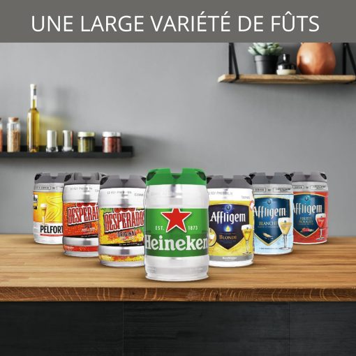 Krups Beertender Machine bière pression, F?ts de 5 L, Marques du groupe Heineken, Témoin lumineux, Température et mousse parfaites, Bière fra?che, Installation facile, Compact noire VB450E10 - Image 7