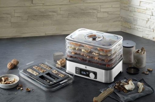 WMF KITCHENminis Dehydrator, 400 W, Stainless Steel, 5 Trays BPA Free, Programmable Dried Fruits, Vegetables, Dehydrated Mushrooms, Cereal Bars, Cromargan 0415250011 - Image 2