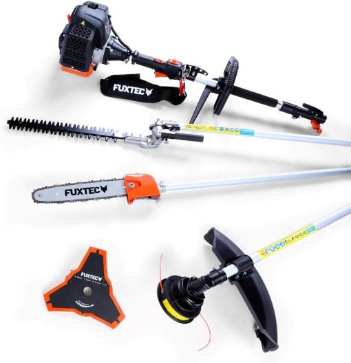 Fuxtec Débroussailleuse Thermique Multifonction 5 en 1 Multitool FX-MT152E - Easy Starter 3CV 52 cm3, Moteur 2 Temps, élagueuse Taille Haie Coupe Bordure Avec Fil ou Lame 1 Mètre Rallonge - Image 10