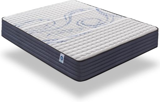 NATURALEX - Matelas PerfectSleep 180x200 - épais 30 cm - Soutien Mousse à mémoire de Forme - Accueil Blue Latex - Confort Ferme - Respirant - 7 Zones - Réversible - Haute Densité - Fabriqué en Europe - Image 8