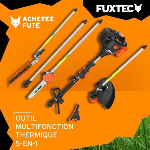 Fuxtec Débroussailleuse Thermique Multifonction 5 en 1 Multitool FX-MT152E - Easy Starter 3CV 52 cm3, Moteur 2 Temps, élagueuse Taille Haie Coupe Bordure Avec Fil ou Lame 1 Mètre Rallonge - Image 23