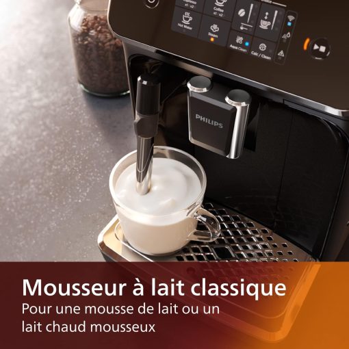 Philips Series 2200 Espresso Machine - Coffee Bean - LatteGo Milk Frother, 3 Coffee Specialties, Intuitive Touch Screen, Glossy Black (EP2231/40) - Image 11