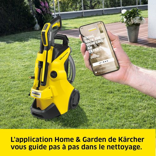 K?rcher Nettoyeur Haute Pression K 4 Power Control Flex Home, Pression : max. 130 bar, Débit : 420 l/h, Surface : 30 m2/h, Poids : 11,5 kg, Pistolet Haute Pression, Rotabuse, Lance, Home Kit - Image 15
